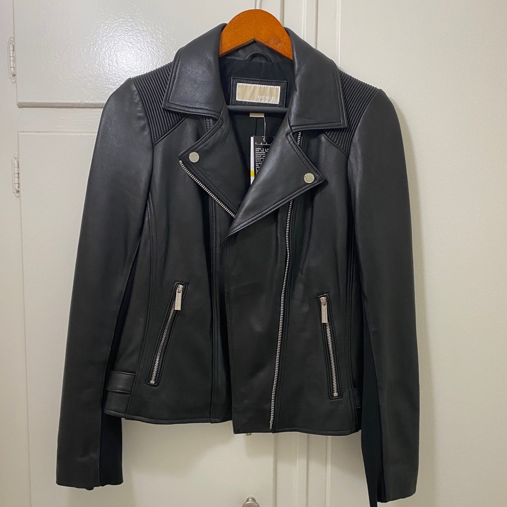 Michael Kors leather jacket SIZE M NEW